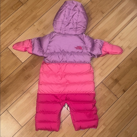 The North Face Pink and Lavender Infant Snowsuit - Picture 4 of 9